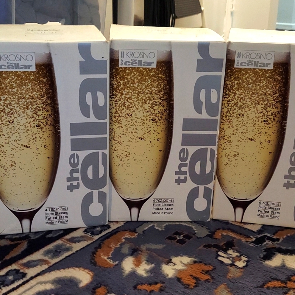 The cellar flute glasses